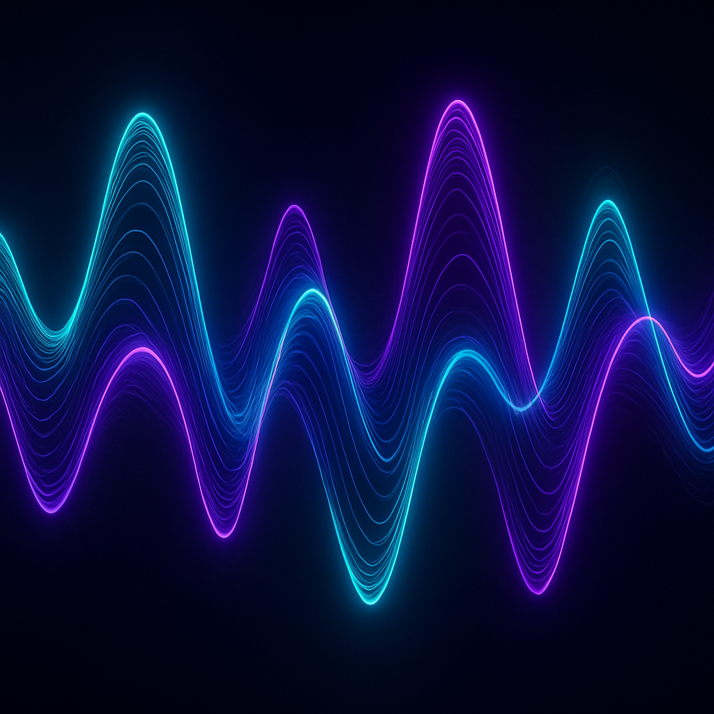 Visual representation of sound waves